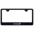 thumbnail image 1 of Nissan 370Z Laser Etched Logo Stainless Steel License Plate Frame (Rugged Black), 1 of 3