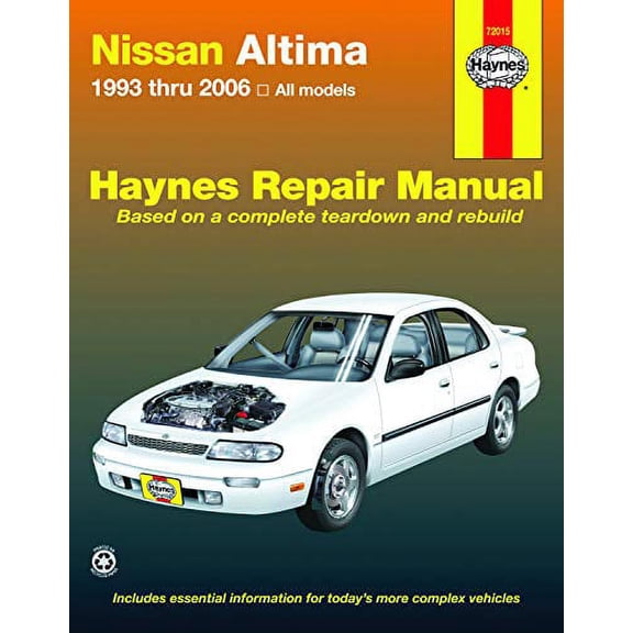 Pre-Owned Nissan Altima 1993 Thru 2006 Haynes Repair Manual (Paperback) 1563927225 9781563927225