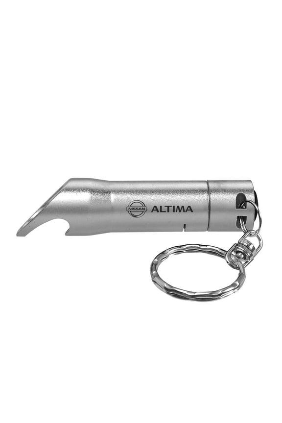 Altima LED Flashlight Silver Bottle Opener Key Chain