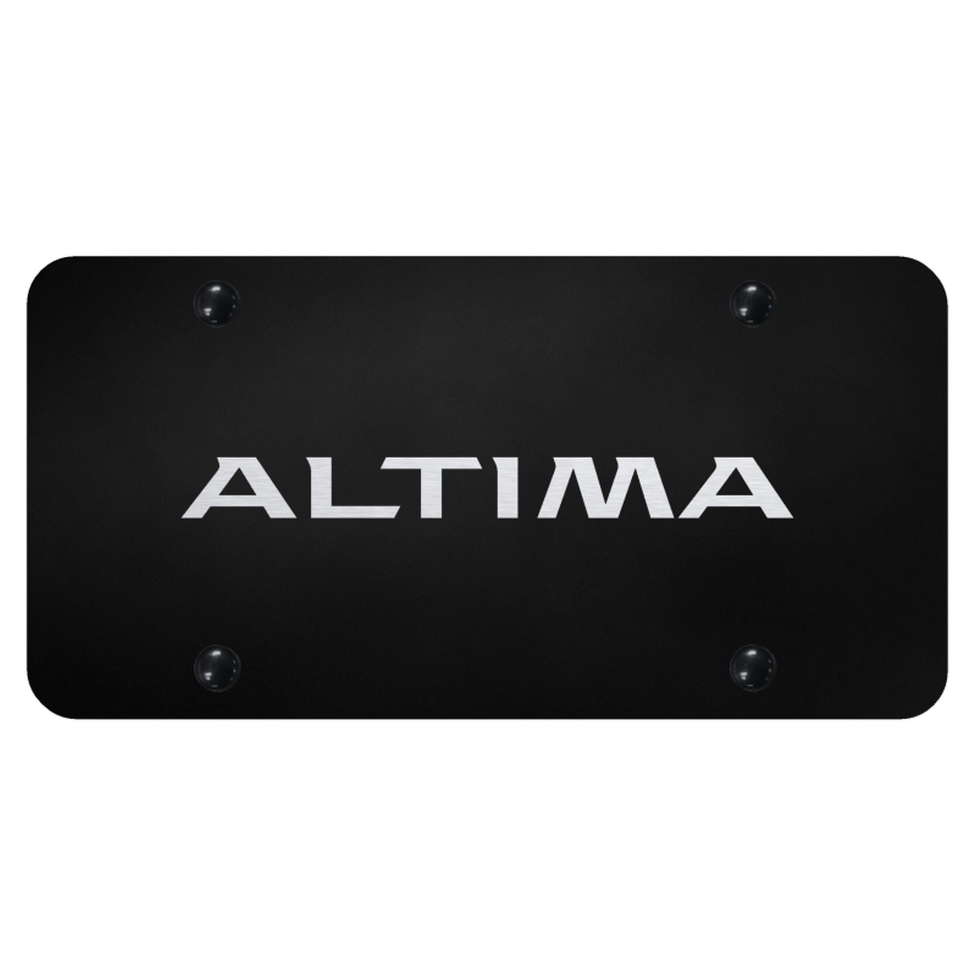 Nissan Altima Laser Etched Logo License Plate (Black) - Walmart.com