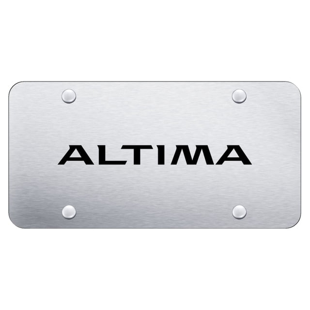 Nissan Altima Laser Etched Logo License Plate (Chrome) - Walmart.com