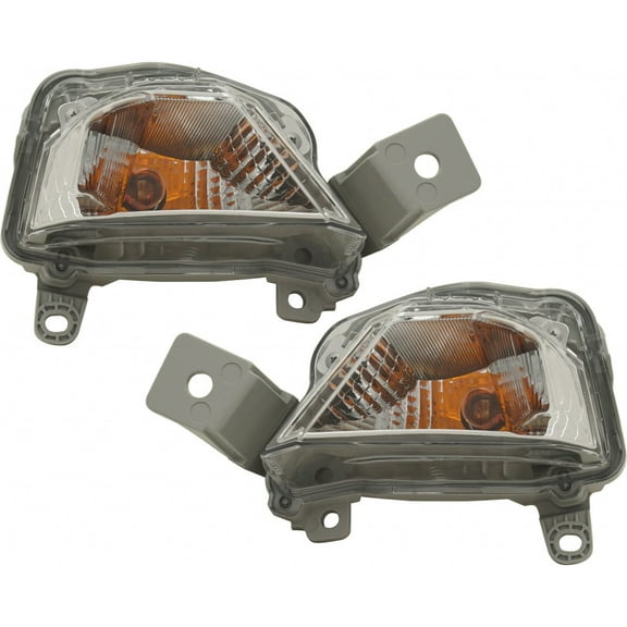 For Nissan Altima Sedan Parking / Signal Light Assembly 2013 14 15 16 17 2018 Pair Driver and Passenger Side Replacement For NI2530118, NI2531118 | 26135-3TA0A, 26130-3TA0A