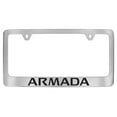thumbnail image 1 of Nissan Armada Chrome Plated Metal License Plate Frame Holder, 1 of 3