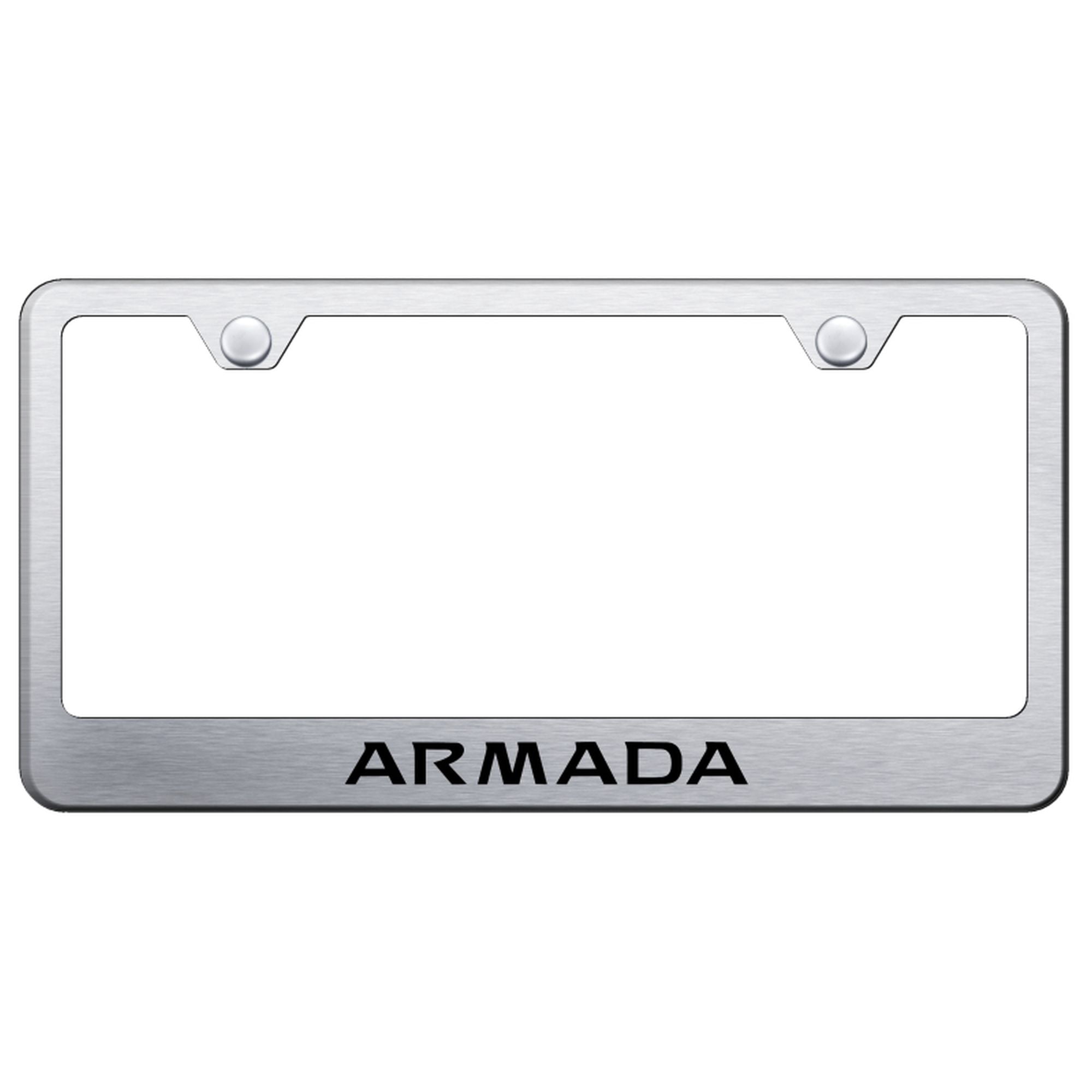 Nissan Armada Laser Etched Logo Stainless Steel License Plate Frame ...