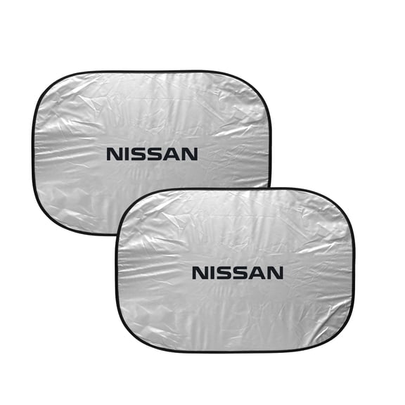 Nissan Dual Panels Easy Folding Windshield Sun Shade for Cars and Small SUVs