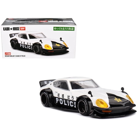 Nissan Fairlady Z RHD (Right Hand Drive) "Kaido GT Police" Black and White "Kaido House" 1/64 Diecast Model Car by Mini GT