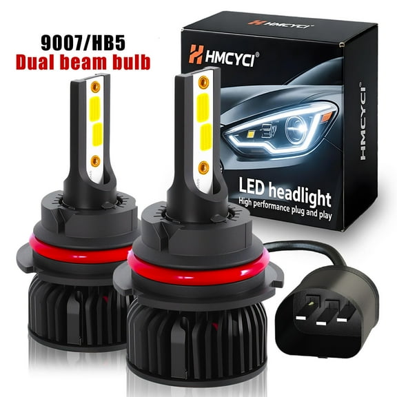 For Nissan Frontier 2001-2017 2015 2016 2017 2018 2019 2020 9007/HB5 Combo High Low Beam 2-Pack LED Headlight 7000LM Kits Bulbs White 6000k Hi-Lo Lights in One 300% Brighter