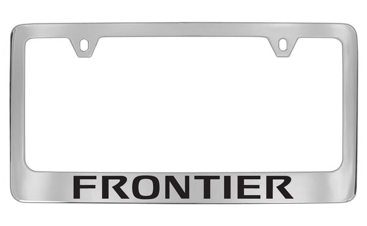 Nissan Frontier Chrome Plated Metal License Plate Frame Holder