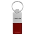 thumbnail image 1 of Nissan Frontier Duo Rectangular Leather Key Chain (Burgundy), 1 of 2