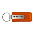 thumbnail image 1 of Nissan Frontier Rectangular Leather Key chain (Orange), 1 of 2