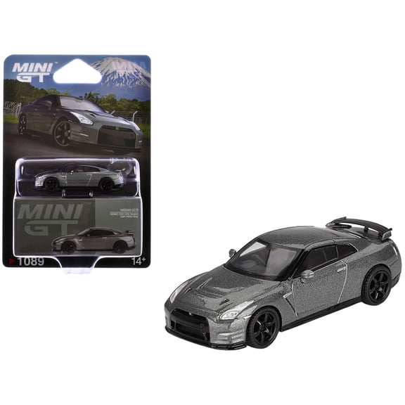 Nissan GT-R Nismo R35 CRS Version RHD (Right Hand Drive) Dark Metal Gray Metallic Limited Edition 1/64 Diecast Model Car by Mini GT