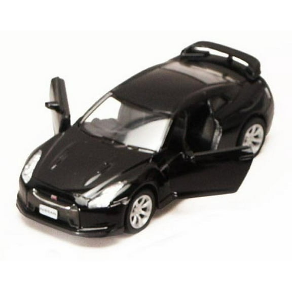 Nissan GT-R R35, Black - Kinsmart 5340D - 1/36 scale Diecast Model Toy Car (Brand New, but NOT IN BOX)