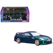 Nissan GT-R R35 T-Spec RHD Right Hand Drive Midnight Purple Metallic 1/64 Diecast Model Car by Inno Models