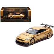 Nissan GT-R R35 Top Secret Thailand RHD Gold Met Thailand Diecast Expo 2025 Event Ed 1/64 Diecast Model Car by Inno Models