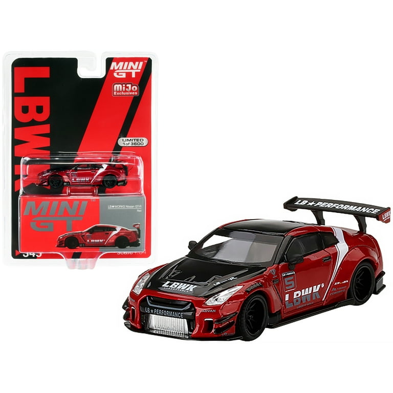 Nissan GT-R R35 Type 2 LB Works Red Met. and Black w/Stripes