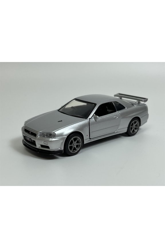 Nissan GT R34 V Spec II RHD Silver 1:36 Scale Tayumo 36115212