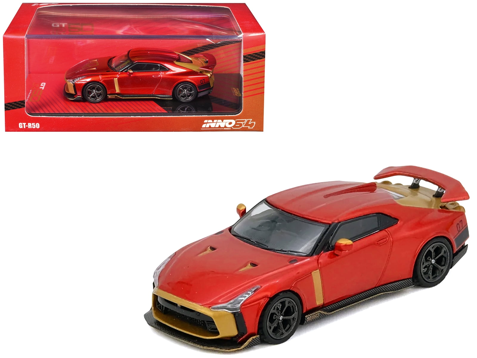 Nissan GT-R50 By ItalDesign Red Metallic with Gold Accents 1/64
