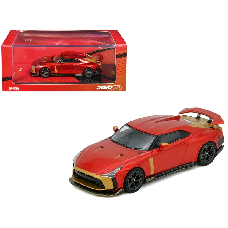 Nissan GT-R50 By ItalDesign Red Metallic with Gold Accents 1/64