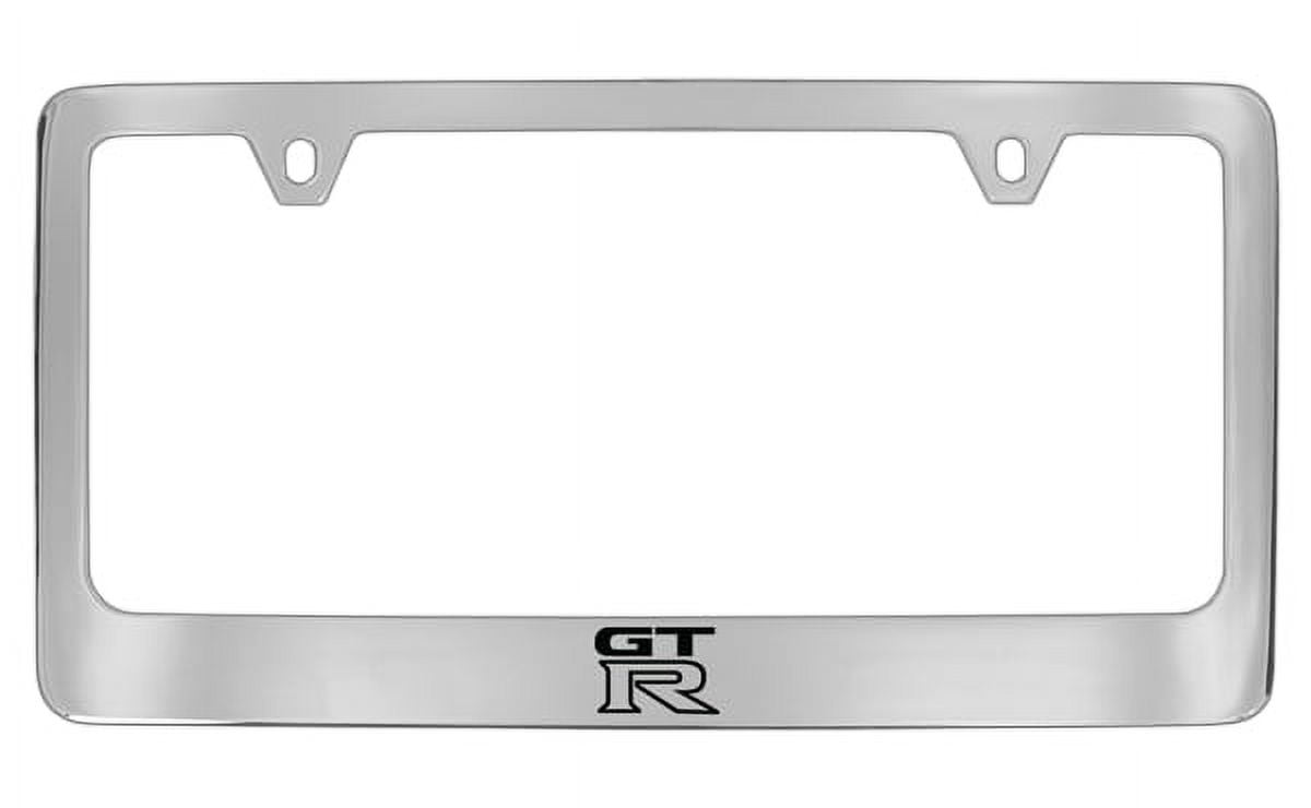 Nissan GTR Chrome Plated Metal License Plate Frame Holder