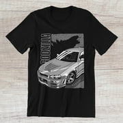 SOMIMOSA Nissan Godzilla Nismo GT-R R34 T-Shirt JDM Super Car on a Ring Spun Cotton Tee