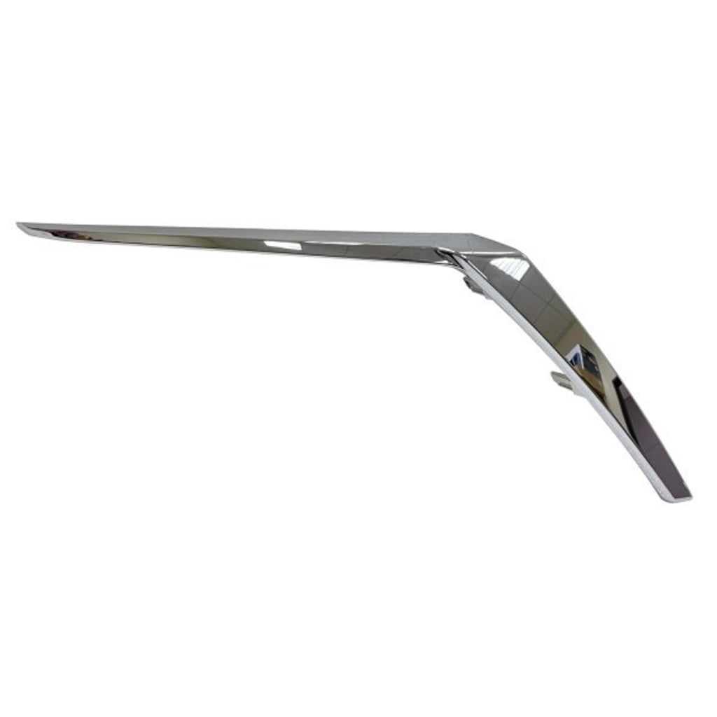 For Nissan Kicks 2018 19 20 21 22 2023 Bumper Cover Molding Passenger Side | Front | Plastic | Bright Chrome | Below Headlight | S & SV Models | Replacement For NI1047111 | 191275935378, 620745R00A
