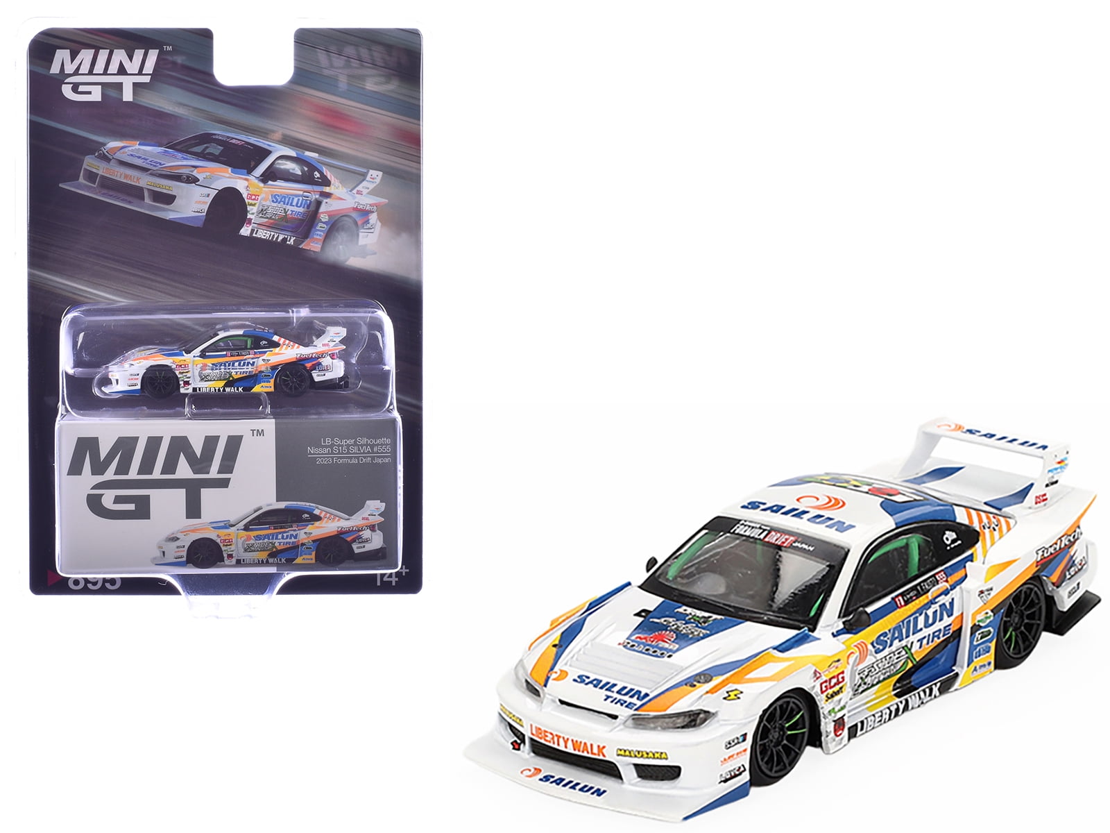 MINI GT LBWK S15 555 FAUSTO ミニカー セット Nissan-LB-Super-Silhouette-S15