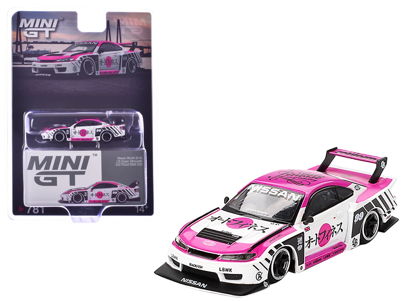 ミニカー minigt 490 434 S15 SILVIA auto finesse MINI GT #490