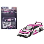 Nissan LB-Super Silhouette S15 SILVIA RHD #99 Auto Finesse - SEMA 2023 White & Pink Ltd Ed 1/64 Diecast Model Car by Mini GT