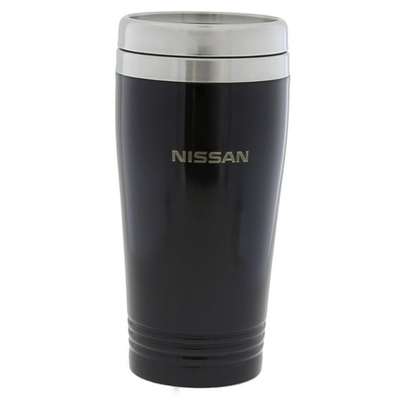 Nissan Logo Black 16oz Stainless Steel Tumbler Travel Mug Official Licensed