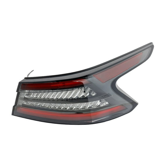 For Nissan Maxima 2019 20 21 22 2023 Tail Light Assembly Passenger Side | Outer | CAPA Certified | LED | Fiber Optic | Red/Clear Lens | Black/Chrome | Replacement For NI2805119, NI2805119C | 265509DJ