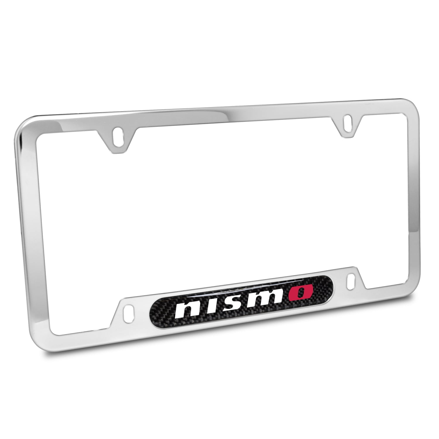 Nissan NISMO Carbon Fiber insert Chrome Stainless Steel License