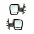 thumbnail image 1 of For Nissan NV1500 2012 13 14 15 16 2017 Door Mirror Driver and Passenger Side | Pair | Outer | Rear | High Roof | Manual | w/ Textured Cap | NI1320232, NI1321232 | 963021PA6E-PFM, 963011PA6E-PFM, 1 of 4