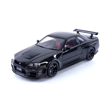 Nissan Nismo R34 GT-R Z-TUNE RHD (Right Hand Drive) Black Pearl 1/18 Model Car by Autoart