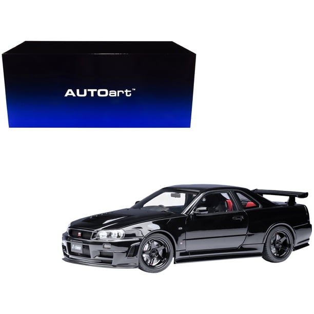 Nismo R34 GT-R Z-TUNE RHD (Right Hand Drive) Black Pearl 1/18 Model Car ...