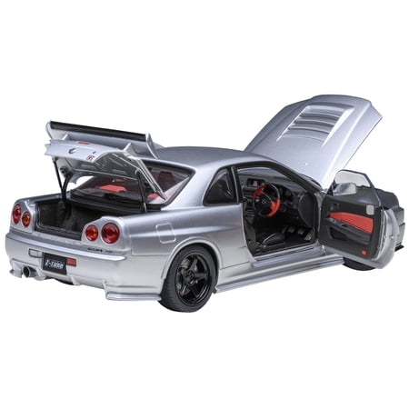 Nissan Nismo R34 GT-R Z-TUNE RHD (Right Hand Drive) Silver Metallic 1/18 Model Car by Autoart