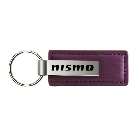 Nissan Nismo Rectangular Leather Key chain (Purple)