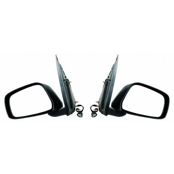 For Nissan Pathfinder 2005-2012 Door Mirror Driver & Passenger Side Pair Power Non-Heated Textured Extended/Crew Cab Pro-4x/LE/SE/XE/S/S FE+ Model NI1320153, NI1321153 | 96302-9BC9B, 96301EA005