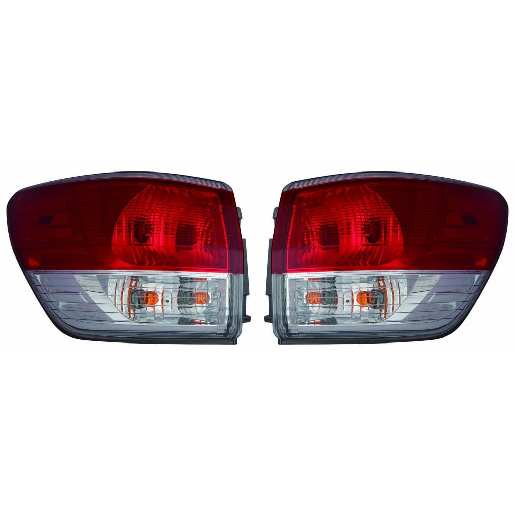 For Nissan Pathfinder Tail Light Assembly 2013 2014 2015 2016 Pair Driver and Passenger Side Outer Platinum/S/SL/SV Models DOT Certified NI2804101, NI2805101 | 26555-3KA0A, 26550-3KA0A