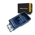 thumbnail image 1 of For Nissan Pickup 1990 1991 1992 Interior Door Handle Driver Or Passenger Side | Single Piece | Front | Inner | Chrome And Blue | Replacement For NI1352101 | 615343963129, 8060701A00, 1 of 4