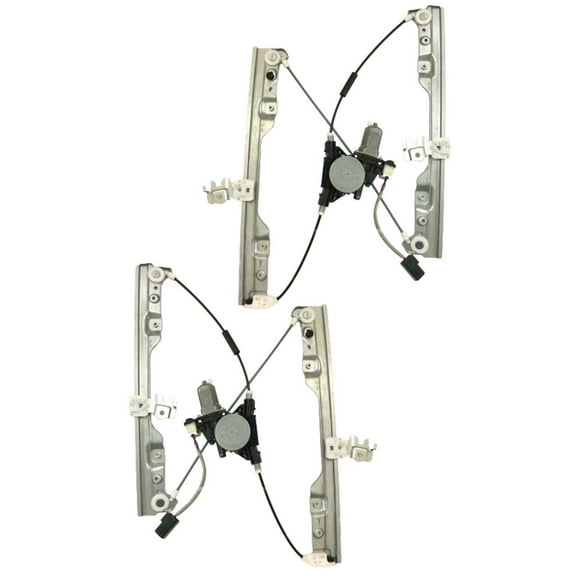 For Nissan Rogue 2008-2015 Window Regulator Assembly Driver and Passenger Side | Pair Front Power Cable Replacement For NI1350164, NI1351164 | 80721-JM02B, 80720-JM02B