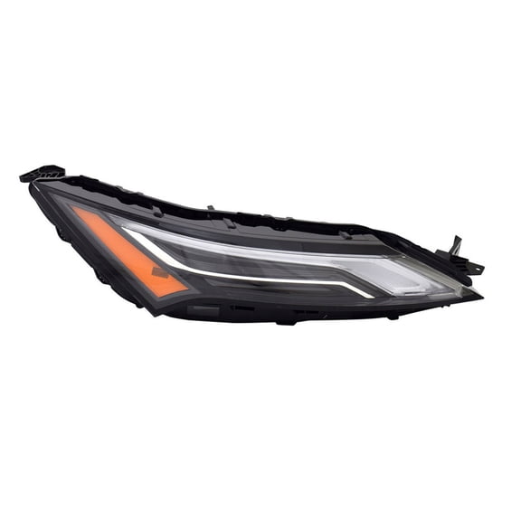 For Nissan Rogue 2021 2022 2023 Daytime Running Light Assembly Passenger Side | LED | Clear Lens | Black Housing | Platinum Model | Replacement For NI2563104 | 26120-6RR5D