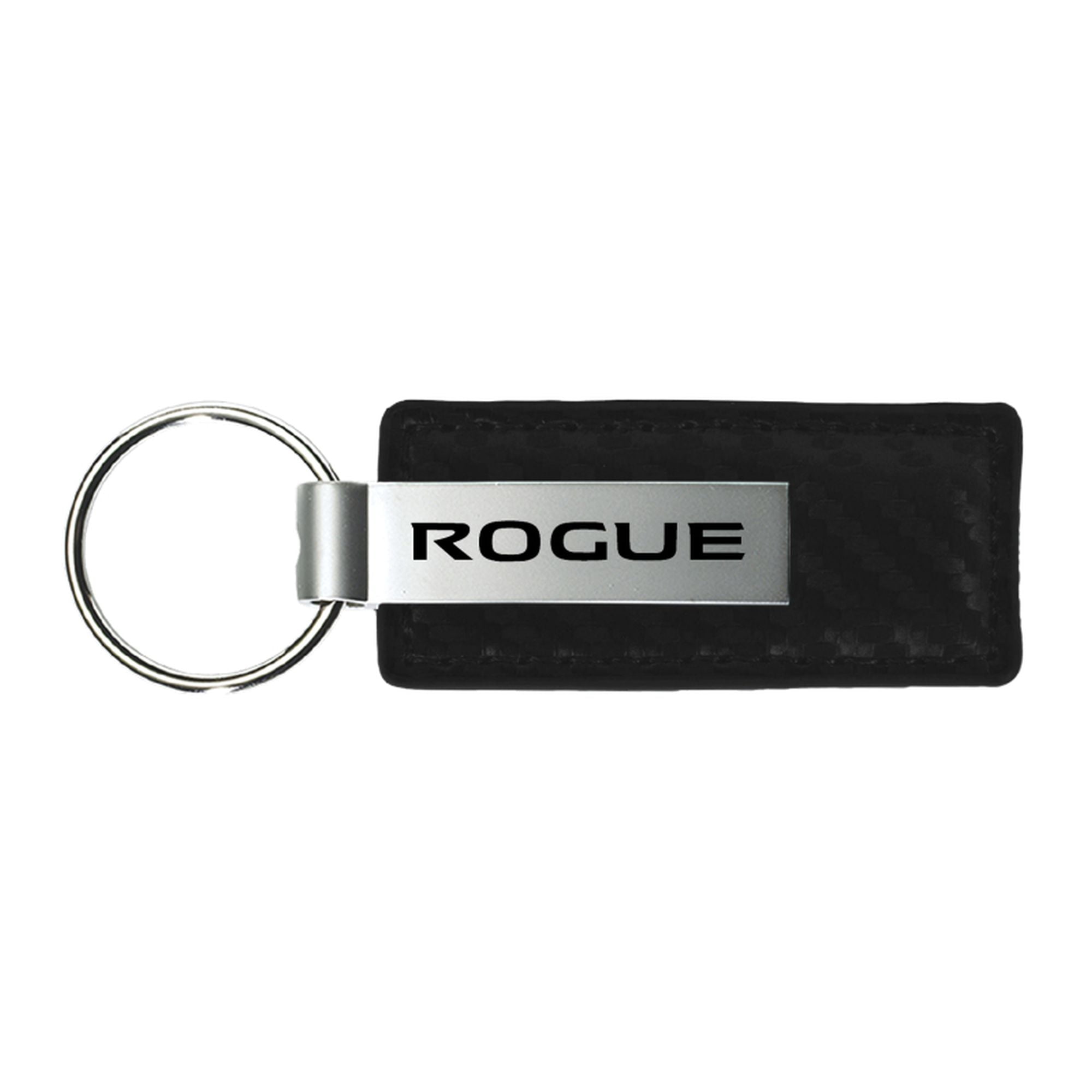Nissan Rogue Carbon Fiber Leather Key Chain (Black)
