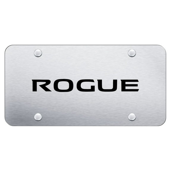 Nissan Rogue Laser Etched Logo License Plate (Chrome)