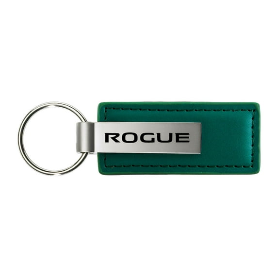 Nissan Rogue Rectangular Leather Key chain (Black)