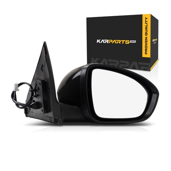 For Nissan Sentra 2020 2021 Door Mirror Passenger Side | Power | Heated | Manual-Folding | w/ Turn Signal Light | Replacement For NI1321327 | 96301-6LB1A, 96373-6LB0H