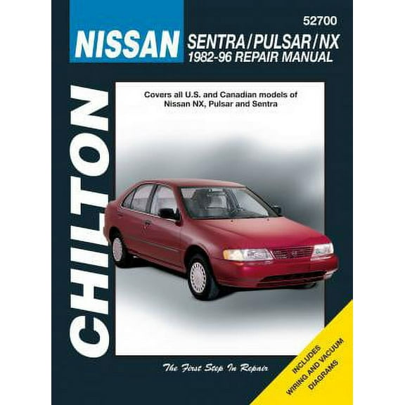 Nissan Sentra, Pulsar & NX Chilton Repair Manual covering all models for 1982-96 ^
