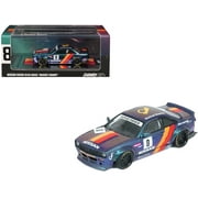 Nissan Silvia S14 Boss RHD Right Hand Drive #8 "Rocket Bunny" Magic Purple w/Stripes 1/64 Diecast Model Car by Inno Models