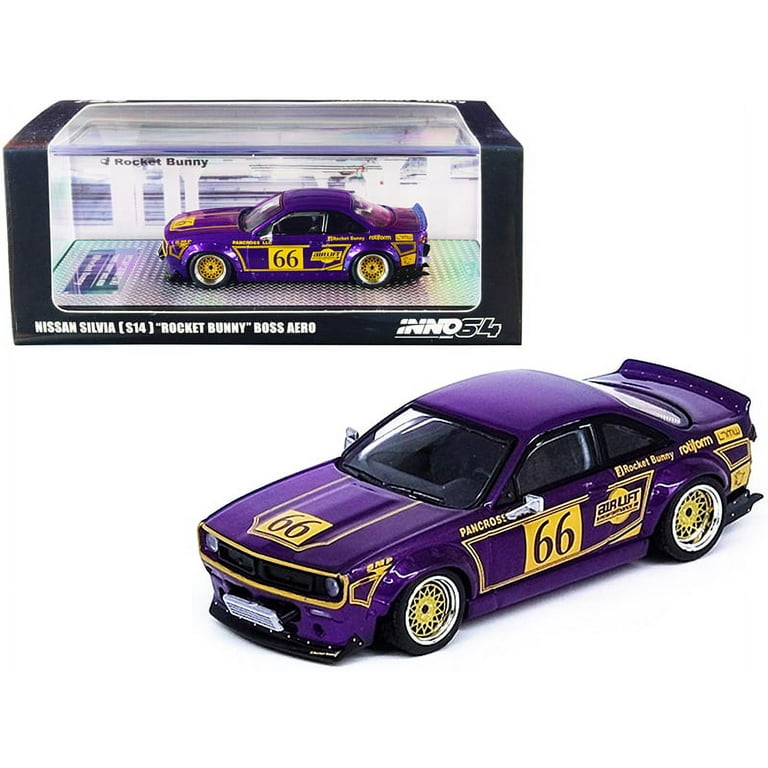 INNO NISSAN SILVIA BOSS “ROCKET BUNNY Nissan Silvia S14 Rocket Bunny Boss Tomonori Idekawa 1:64