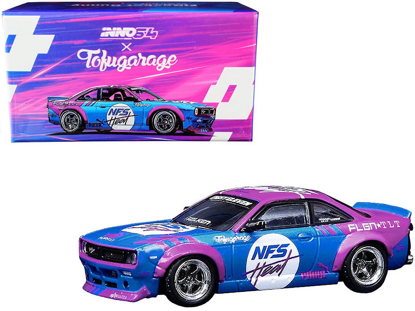 Nissan Silvia (S14) Rocket Bunny Boss Aero Metallic Blue and