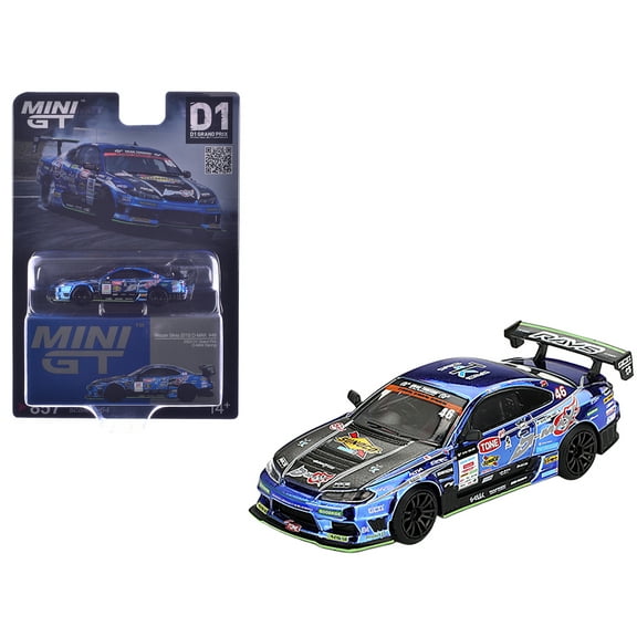 Nissan Silvia (S15) D-MAX RHD #46 "D-MAX Racing" "D1 Grand Prix" (2023) Limited Edition 1/64 Diecast Model Car by Mini GT